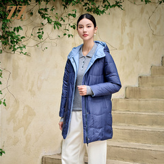 佐尔美冬季新款 双面穿气质百搭羽绒服女新年礼M44YY14