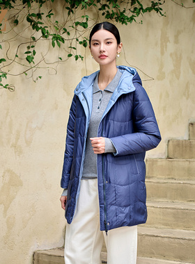 佐尔美冬季新款 双面穿气质百搭羽绒服女新年礼M44YY14