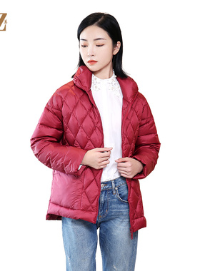 佐尔美冬季新款羽绒服女纯色面包服气质短款E04YY13