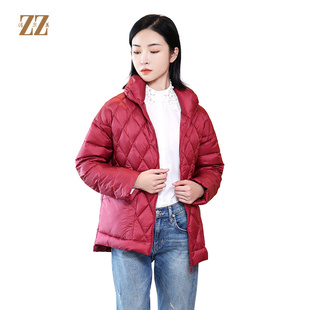 佐尔美冬季新款羽绒服女纯色面包服气质短款E04YY13