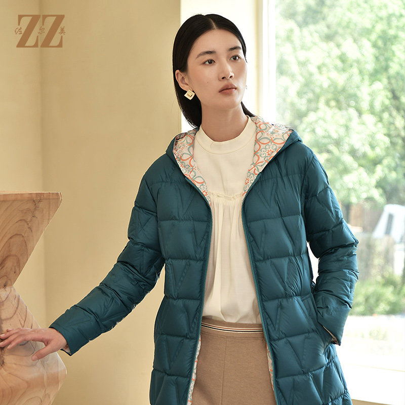佐尔美冬上新中长款羽绒服