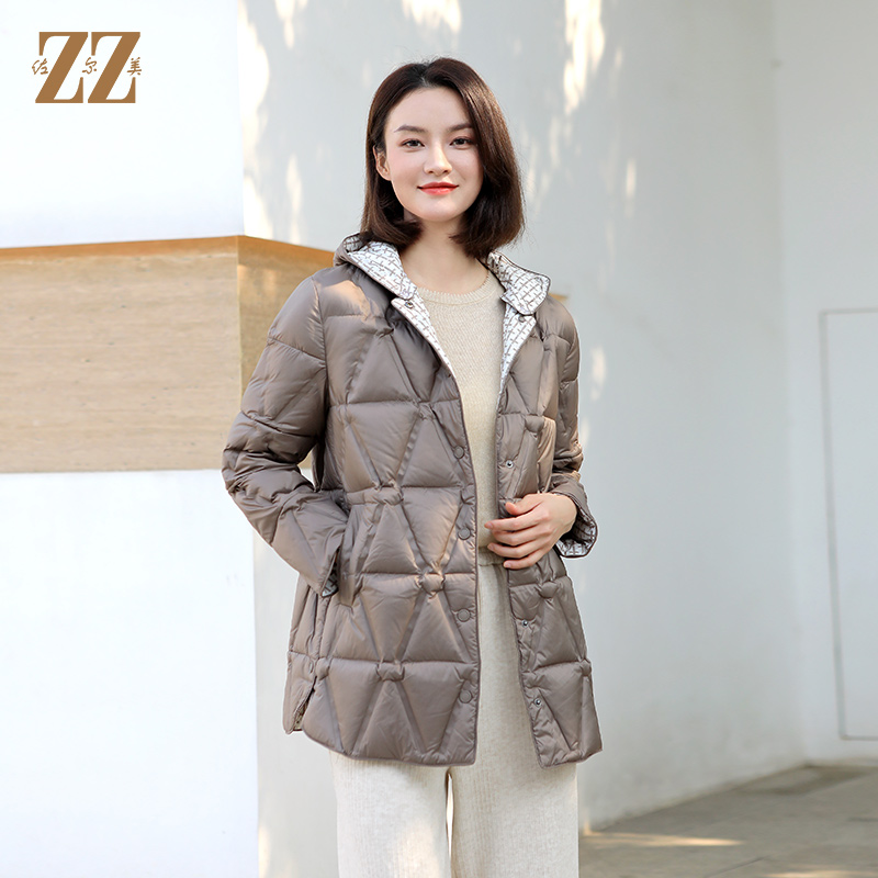 佐尔美高级感中长款羽绒服