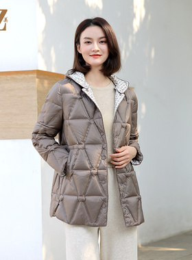 佐尔美冬季新款 中长款90绒减龄高级感羽绒服女新年礼E34YY42