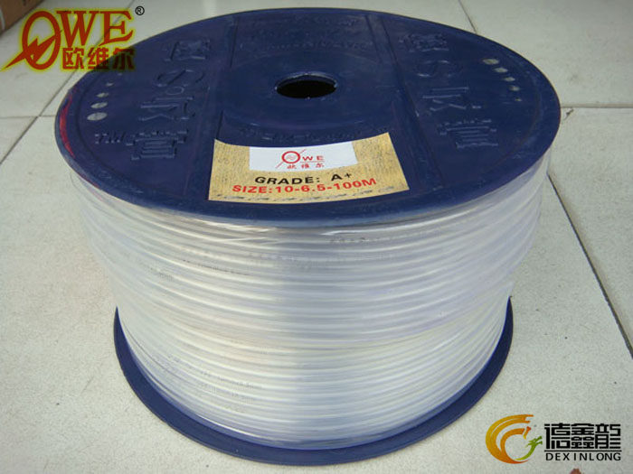 OWE-A欧维尔10*6.5mm气管透明白色100米轮装POE管风管塑料软管