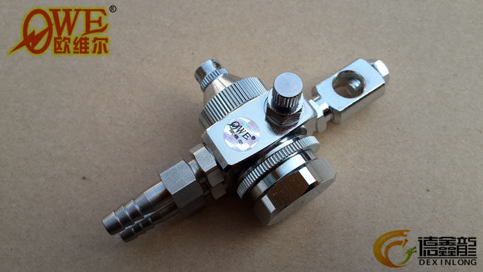 欧维尔ST-5S气动自动喷头 喷漆枪油漆喷涂枪小圆形细线喷雾嘴