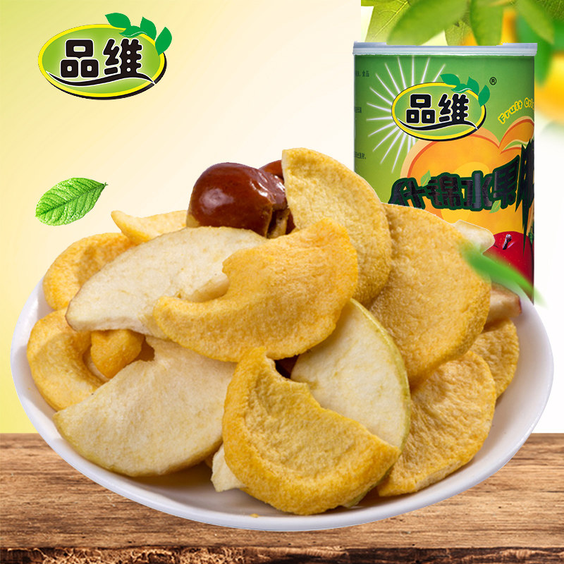 品维果蔬脆片水果什锦脆108克黄桃苹果冬枣新鲜即食寿光特产果干