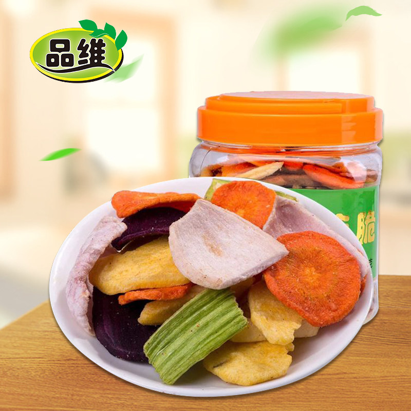 品维果蔬脆片什锦245克蔬菜水果混合即食休闲香菇枣潍坊寿光果干