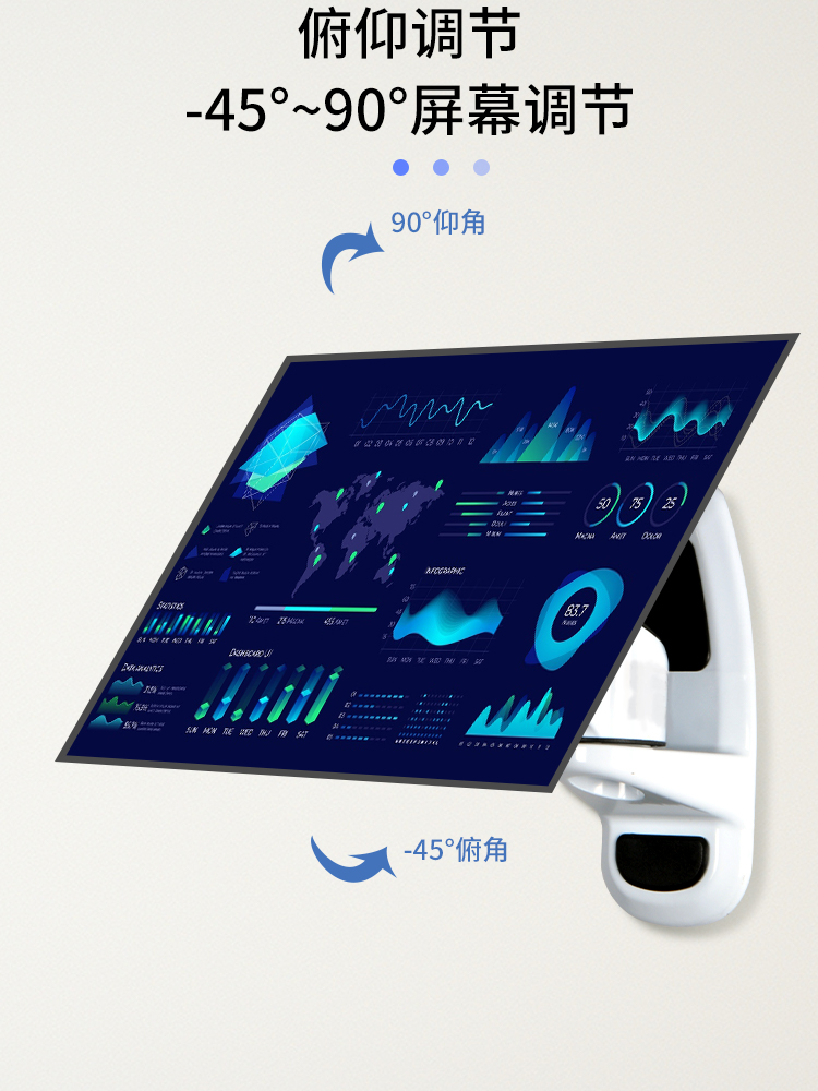 新品壁挂显示器支架工业设备机柜支架流水线显示屏支臂挂架电视机