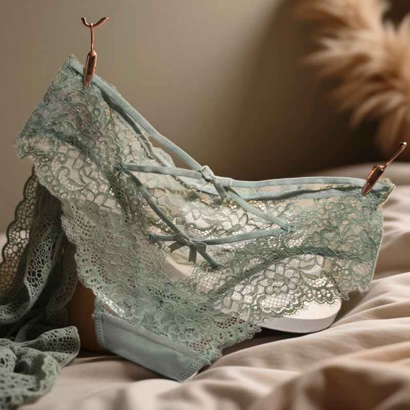 法式浪漫纯欲内裤女火辣诱惑短裤性感交叉蝴蝶结低腰少女三角裤女