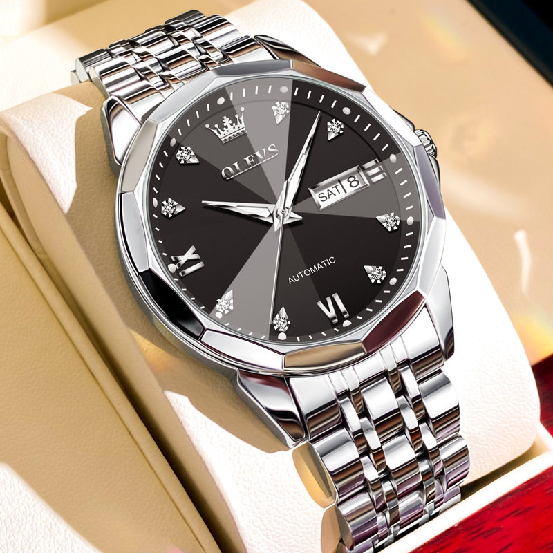 瑞士正品牌男士手表男款全自动机械表成人商务名表高档黑武士男表