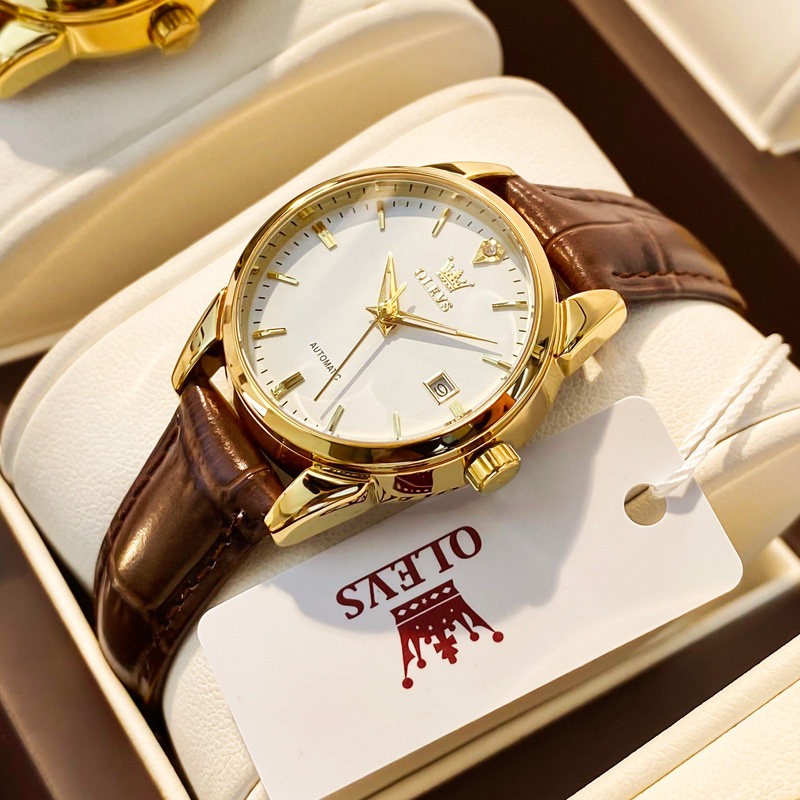 新款瑞士认证正品牌女士手表女表名牌纯机械表简约气质名表真皮带