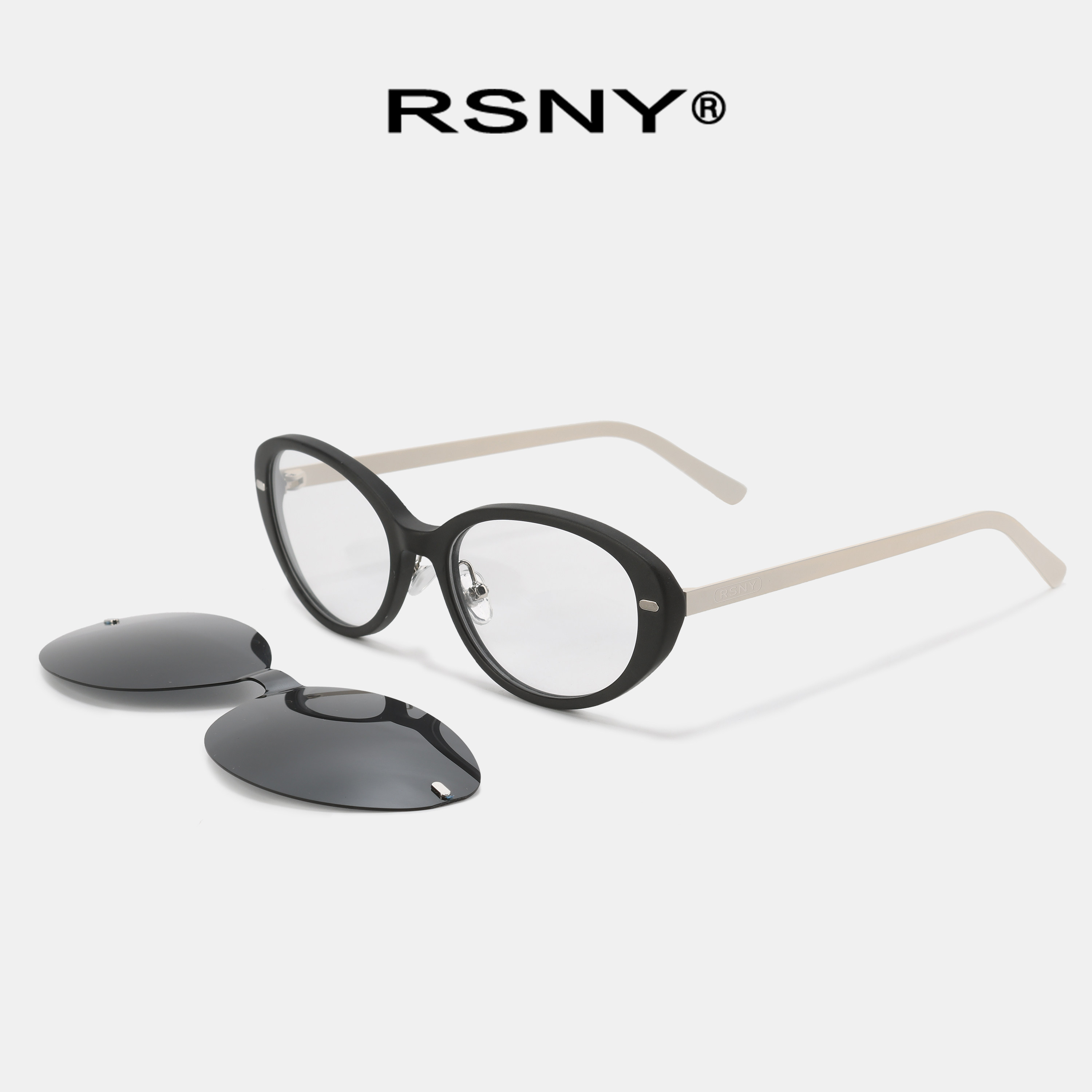 RSNYClickOVAL磁吸两用眼镜