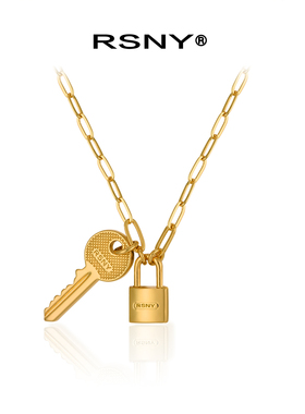 RSNYBelocked钥匙锁项链