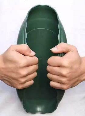 花盆托盘塑料圆形底盘垫底花盘底盆栽花卉底座耐用托盘绿色接水盘