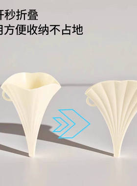 创意折叠迷你大口径硅胶漏斗家用液体分装油壶厨房实用小工具礼品
