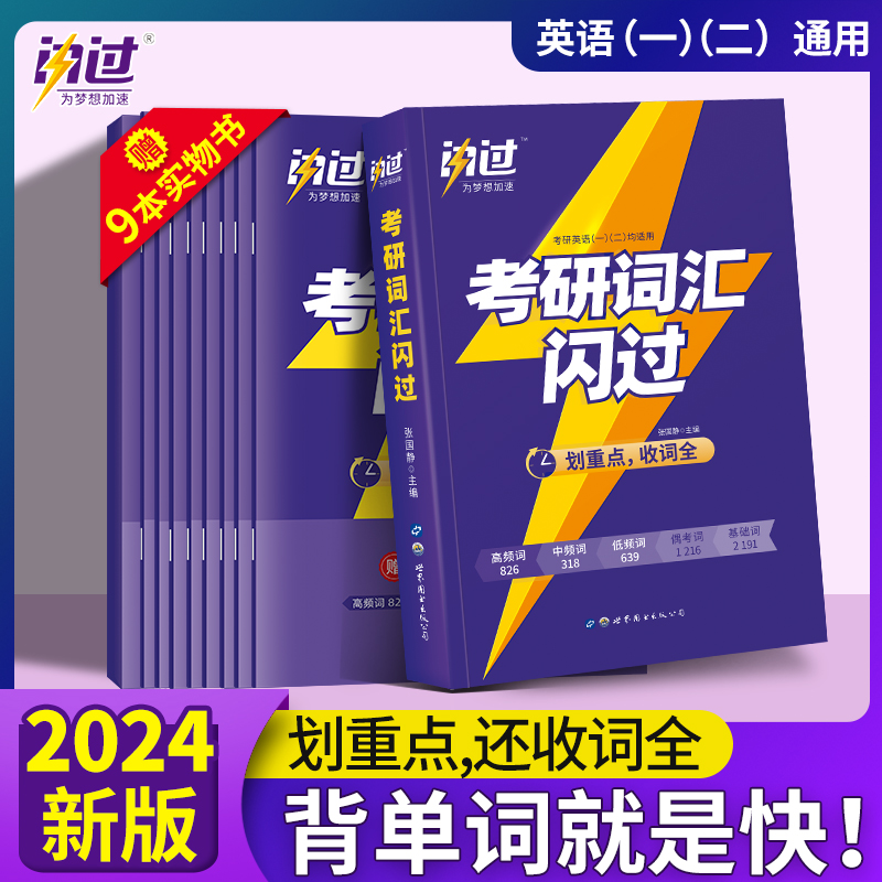 2023考研词汇闪过正版现货