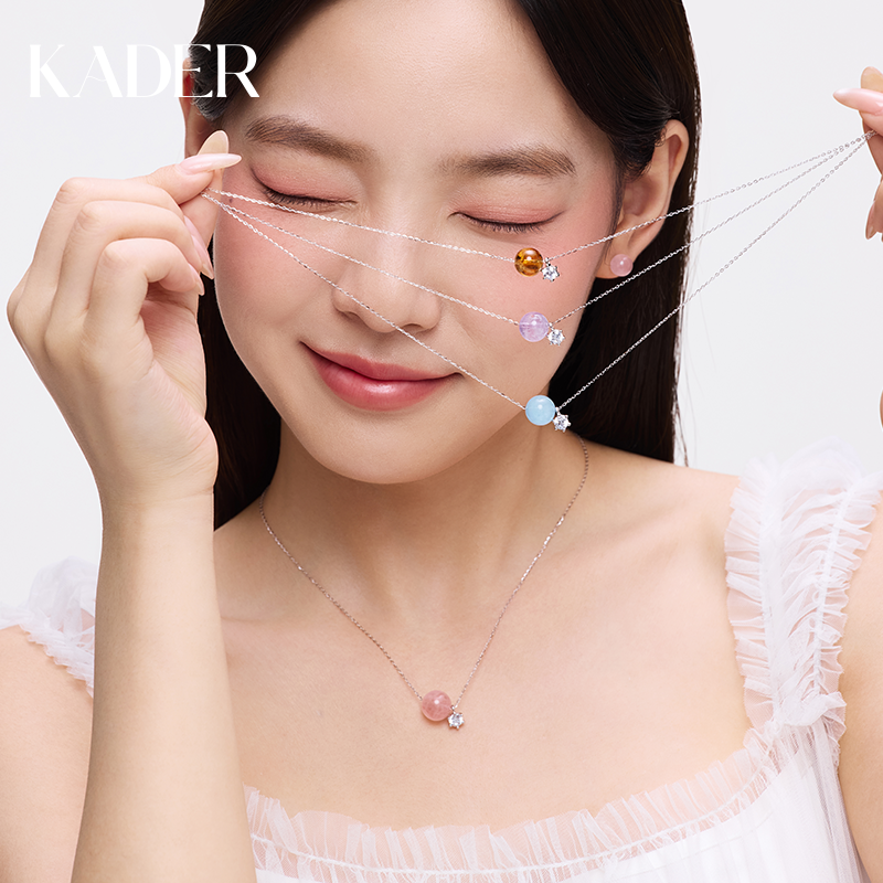 卡蒂罗星云守护石项链女925银水晶轻奢设计锁骨链新年礼物送闺蜜