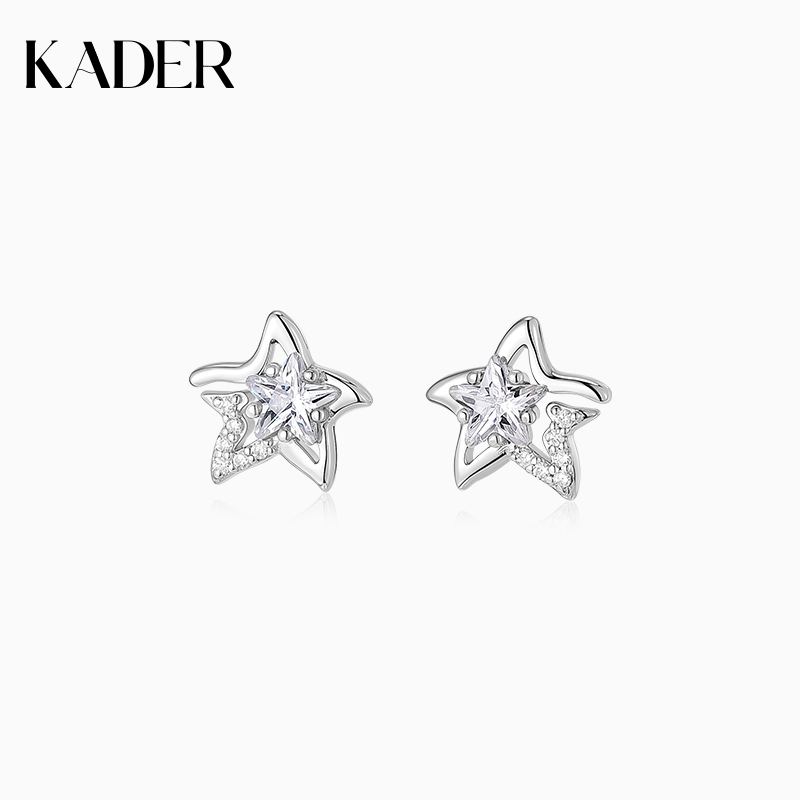 KADER925银时尚原创耳钉