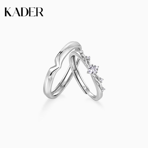 卡蒂罗戒指925银原创设计情侣
