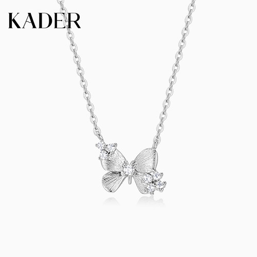 KADER开朵流光蝴蝶项链女简约时尚小众设计轻奢高级感锁骨链礼物