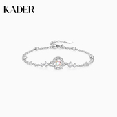 卡蒂罗魔法苹果双链手链女款 纯银轻奢小众精致首饰女高颜值学生党