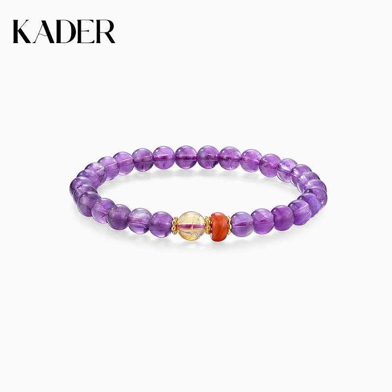 卡蒂罗紫陌手串925银新中式国风小众精致星云能量场手链生日礼物