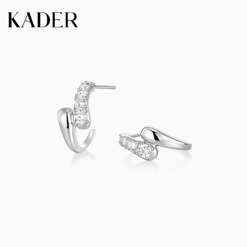 KADER开朵水滴耳环925银简约高级时尚小众设计感耳饰生日礼物