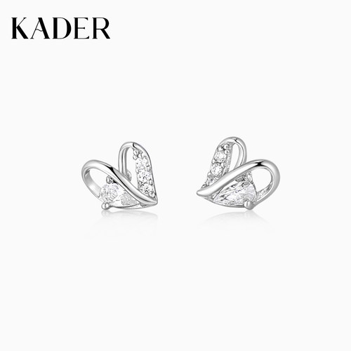 KADER开朵闪耀甜心耳钉925银高级简约时尚小众设计感耳饰轻奢礼物