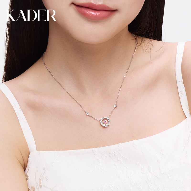 卡蒂罗心动缠枝项链女S925纯银轻奢小众设计感生日毕业礼物送女友