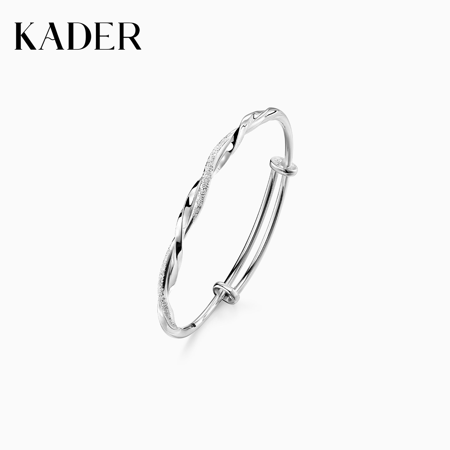kader满天星999银手镯女图片