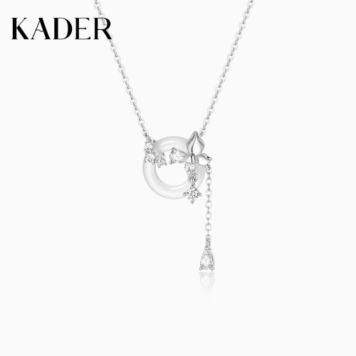 KADER开朵圆梦蝴蝶项链女简约时尚轻奢小众设计款锁骨链轻奢礼物