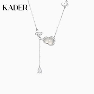 卡蒂罗福禄蝴蝶项链女S925纯银轻奢小众设计感葫芦款生日新年礼物