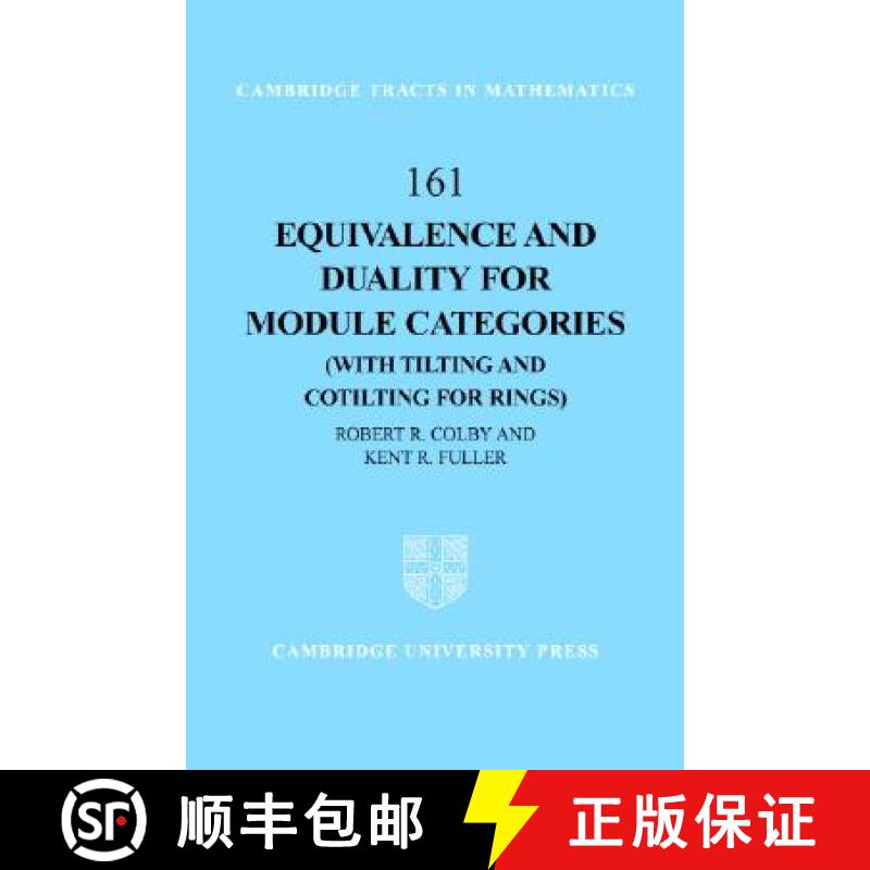 【3-4周达】Equivalence and Duality for Module Categories with Tilting and Cotilting for Rings: - Equi... [9780521838214]