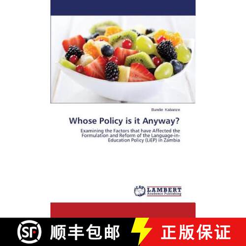 预订 Whose Policy is it Anyway? [9783659644047]