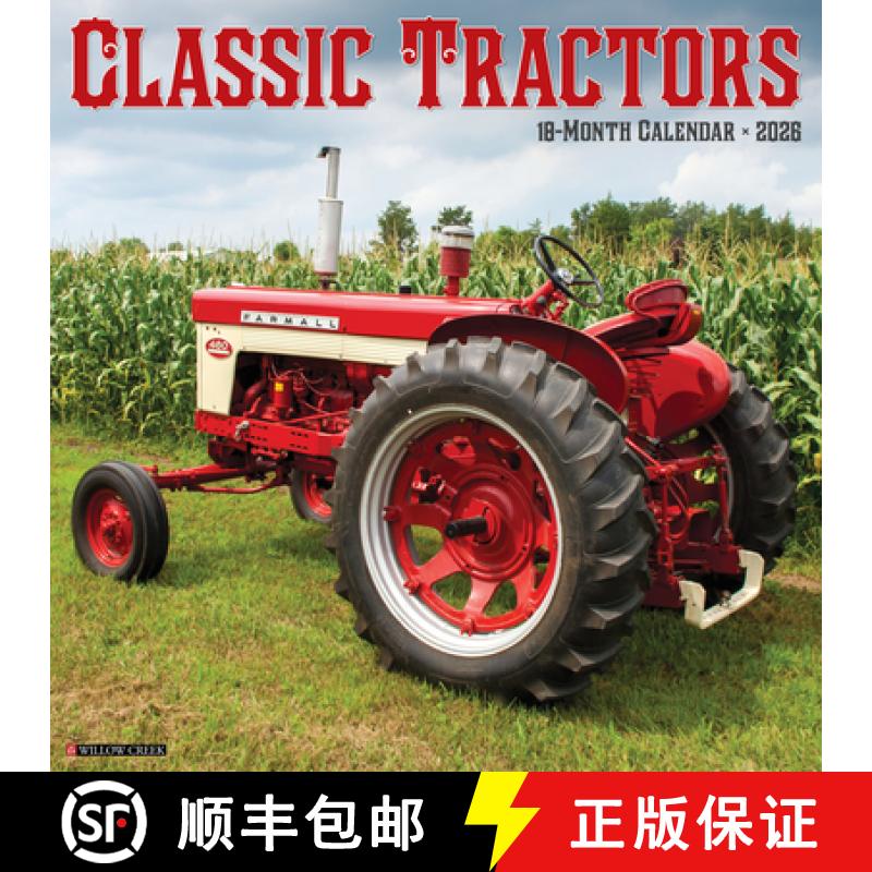 【3-4周达】Classic Tractors 2026 12 X 12 Wall Calendar [9781549250774]