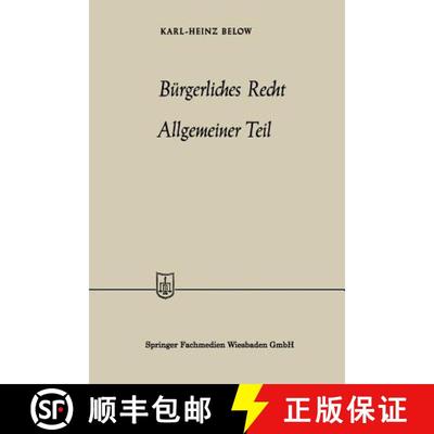 【3-4周达】Bürgerliches Recht Allgemeiner Teil [9783663187653]