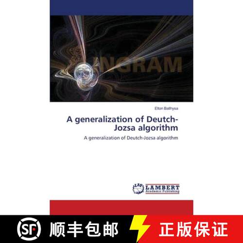 【3-4周达】A generalization of Deutch-Jozsa algorithm [9783838304878]