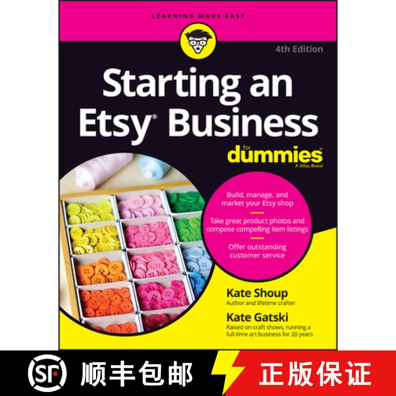 【3-4周达】Starting an Etsy Business For Dummies 4th Edition [9781394168705]