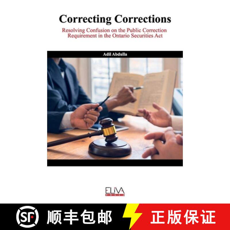 预订 Correcting Corrections: Resolving Confusion on the Public Correction Requirement in the Ontario ... [9781952751608]