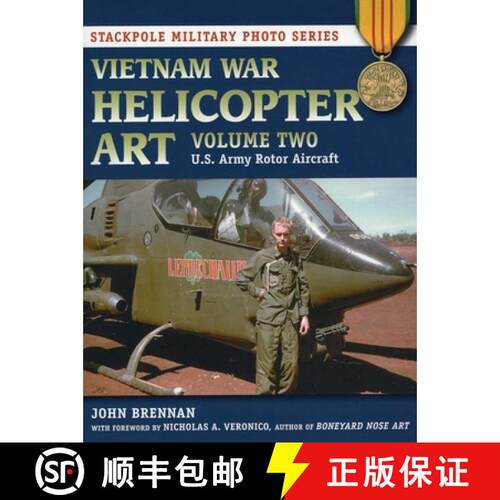【3-4周达】Vietnam War Helicopter Art: U.S. Army Rotor Aircraft [9780811713498]