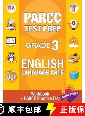 【3-4周达】Parcc Test Prep Grade 3 English: Workbook and 1 Parcc Practice Test, Common Core Grade 3 P... [9781948255059]