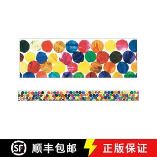 【3-4周达】The Very Hungry Caterpillar(tm) Dots Straight Bulletin Board Borders [9781936022311]