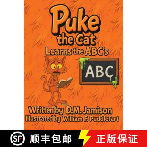 【3-4周达】精装 Puke the Cat Learns the ABCs [9798349482229]