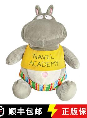 预订 Belly Button Book! Hippo Doll: 10.5 Seated [9781579824785]