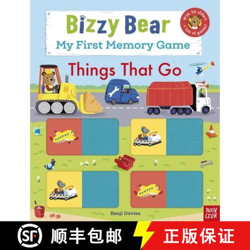 【3-4周达】Bizzy Bear: My First Memory Game Book: Things That Go [9781839944987]