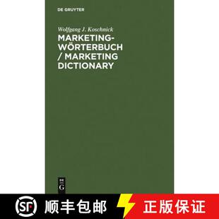 【3-4周达】Marketing-Woerterbuch / Marketing Dictionary: Deutsch-Englisch, Englisch-Deutsch / German-... [9783110151701]