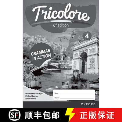 预订 Tricolore 6e édition: 14-16: Grammar in Action Workbook 4 (Pack 0f 8) [9781382045353]