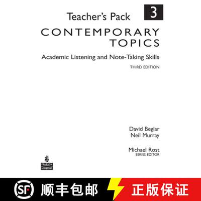 【3-4周达】Contemporary Topics 3: Academic Listening and Note-Taking Skills, Teacher's Pack [9780136005131]