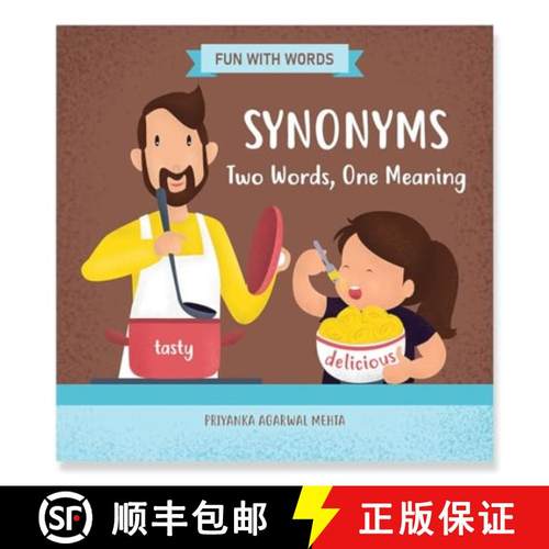 【3-4周达】Synonyms: Two Words, One Meaning: Picture Book for Kids Improve Vocabulary & Spelling Fun ... [9789354571527]