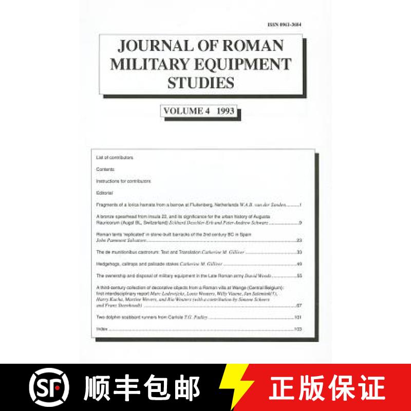 【3-4周达】Journal of Roman Military Equipment Studies, Volume 4 1993 [9780946897957]